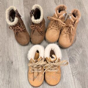 Toddler Girl Fall Boot Bundle Size 6